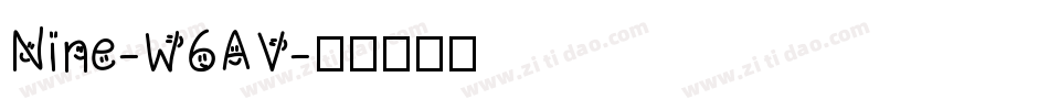 Nine-W6AV字体转换