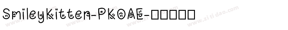 SmileyKitten-PKOAE字体转换