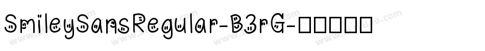 SmileySansRegular-B3rG字体转换