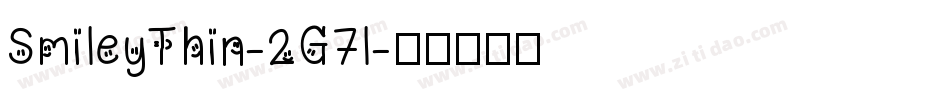 SmileyThin-2G7l字体转换