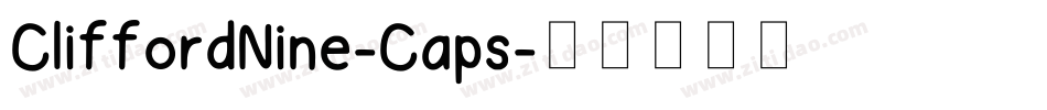 CliffordNine-Caps字体转换