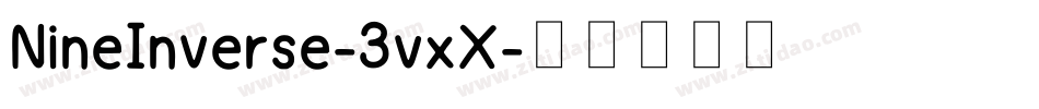 NineInverse-3vxX字体转换