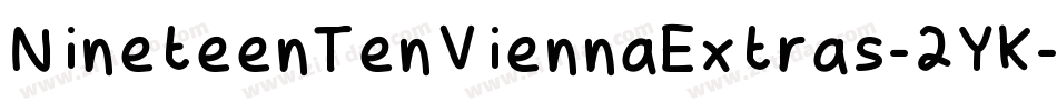 NineteenTenViennaExtras-2YK字体转换