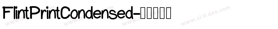FlintPrintCondensed字体转换