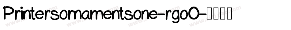 Printersornamentsone-rgoO字体转换