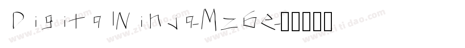 DigitalNinja-Mz6e字体转换