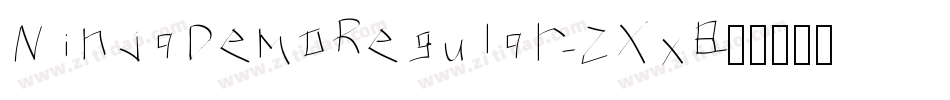 NinjaDemoRegular-2Xx8字体转换
