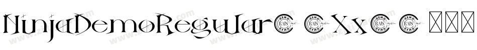 NinjaDemoRegular-2Xx8字体转换