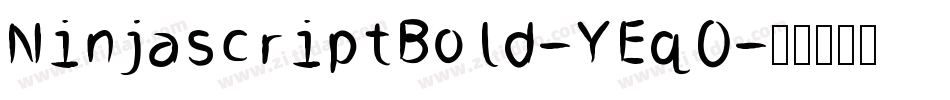 NinjascriptBold-YEqO字体转换