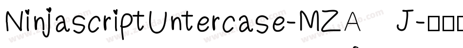NinjascriptUntercase-MZAJ字体转换
