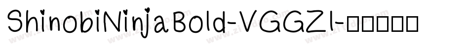 ShinobiNinjaBold-VGGZl字体转换
