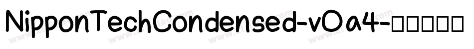 NipponTechCondensed-vOa4字体转换