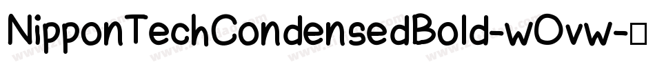 NipponTechCondensedBold-wOvw字体转换