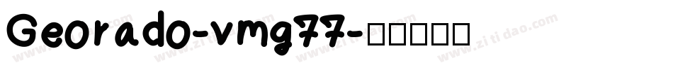Georado-vmg77字体转换