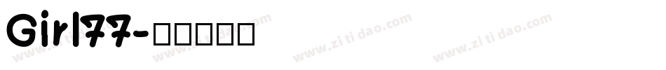 Girl77字体转换