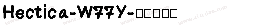 Hectica-W77Y字体转换