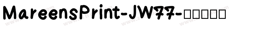 MareensPrint-JW77字体转换