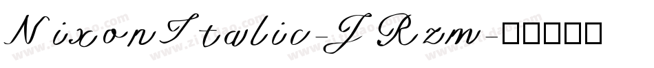 NixonItalic-JRzm字体转换