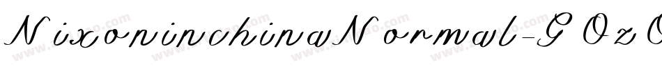 NixoninchinaNormal-GOzO字体转换