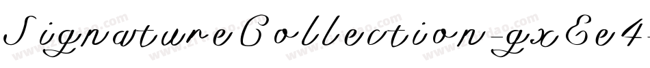 SignatureCollection-gxEe4字体转换