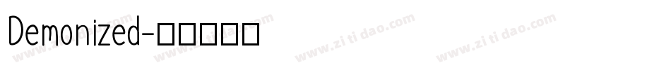 Demonized字体转换