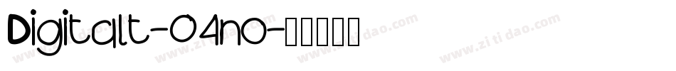 Digitalt-04no字体转换