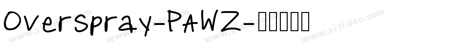 Overspray-PAWZ字体转换