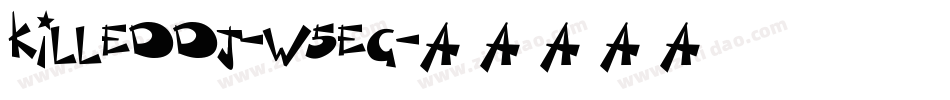 KilledDj-W5EG字体转换