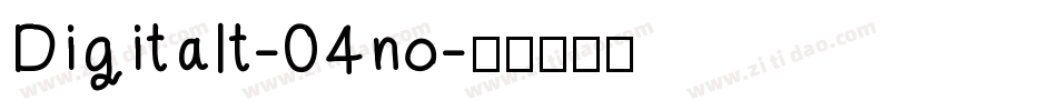 Digitalt-04no字体转换