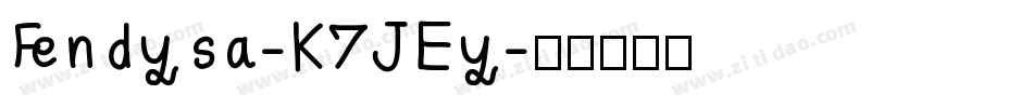 Fendysa-K7JEy字体转换