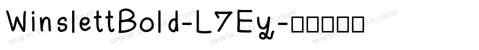 WinslettBold-L7Ey字体转换