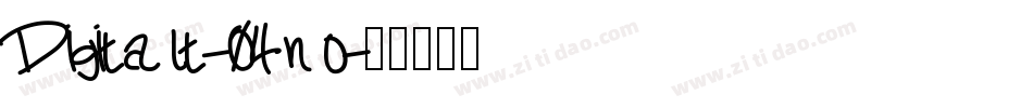 Digitalt-04no字体转换