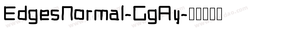 EdgesNormal-GgAy字体转换