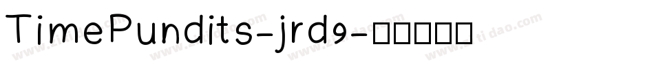 TimePundits-jrd9字体转换