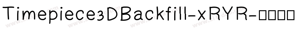 Timepiece3DBackfill-xRYR字体转换