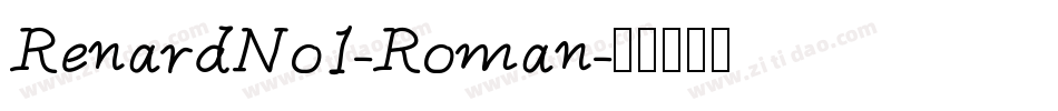 RenardNo1-Roman字体转换