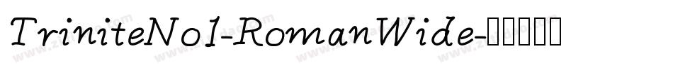 TriniteNo1-RomanWide字体转换
