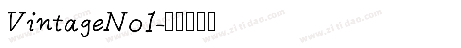 VintageNo1字体转换
