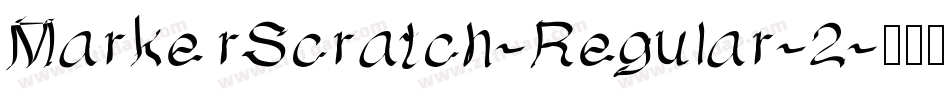 MarkerScratch-Regular-2字体转换