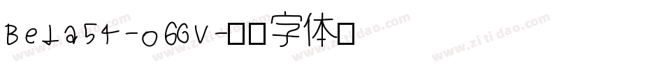 Beta54-o6GV字体转换