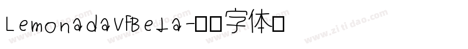 LemonadaVFBeta字体转换