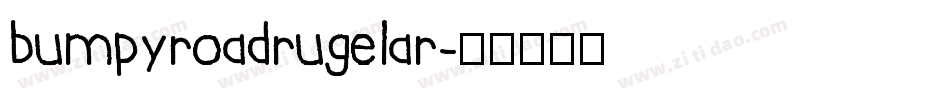bumpyroadrugelar字体转换