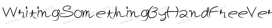 WritingSomethingByHandFreeVersion-o3Ra字体转换