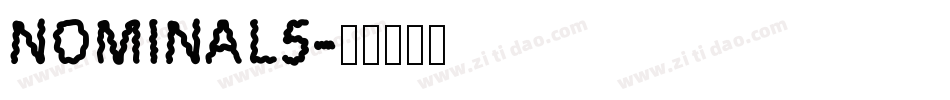 NOMINAL5字体转换