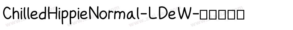 ChilledHippieNormal-LDeW字体转换