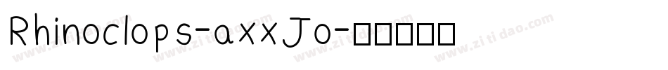 Rhinoclops-axxJo字体转换