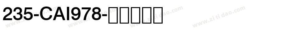235-CAI978字体转换