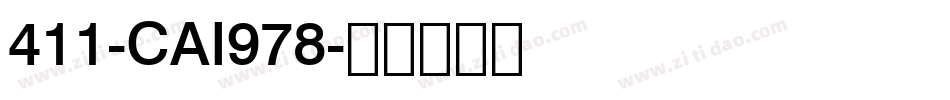 411-CAI978字体转换