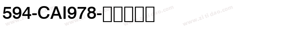 594-CAI978字体转换