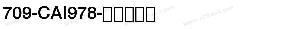 709-CAI978字体转换